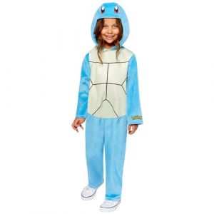 Image de Amscan 9918502 - Unisex Officially Licensed Pok&eacute;mon Squirtle Hooded Jumpsuit Kids Fancy Dress Costume Age: 4-6yrs