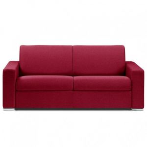 Italian Spirit Canapé fixe DREAMER 3 places maxi 215 cm microtweed enjoy lux rouge