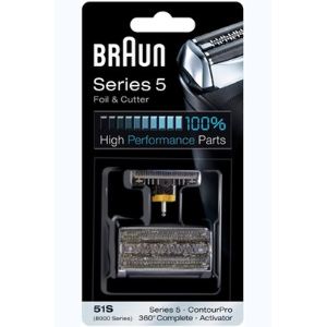 Braun 51S - Grille et couteau pour rasoirs Series 5, ContourPro, 360° Complete et Activator