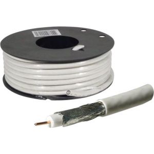 Câble coaxial pour antenne TV / Satellite (rouleau de 25 mètres)