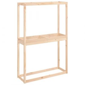 VidaXL Porte-pneus 120x40x180 cm Bois de pin massif