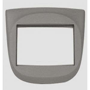 Facade Autoradio FA217G compatible avec Renault Twingo 2 Wind 07-14 - Gris souris