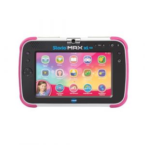 Vtech Storio Max XL 2.0 Rose, Tablette Enfants Tactile, &Eacute;ducative et S&eacute;curis&eacute;e avec Grand &Eacute;cran Couleur, WiFi, Android, Appareil Photo, Cadeau Enfant de 3 Ans &agrave; 11 Ans - Contenu en Fran&ccedil;ais