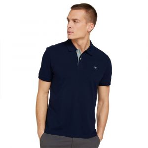 Image de Tom Tailor Polo Manche Courte Basic Contrast S Sky Captain Blue