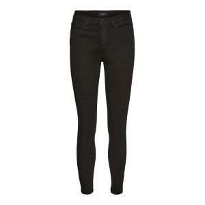 Vero Moda Tilde Midrise Slim Ankle Zip S Black Denim - Black Denim - S