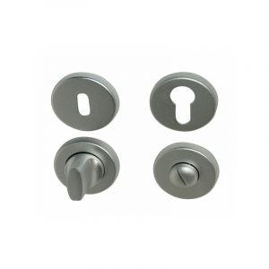 Rosaces pour poignées ulysse, centaure, orphée et léo paire de rosaces aluminium perlé cd+dc avec indicateur 1 paire(s) - cadap