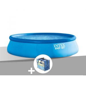 Intex Kit piscine autoportée Easy Set 4,57 x 1,22 m + Bâche à bulles