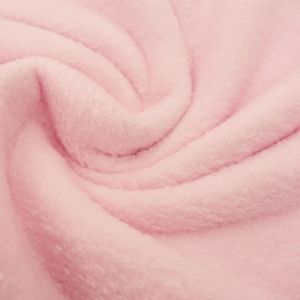 Craftine Tissu Doudou uni Rose b&eacute;b&eacute;