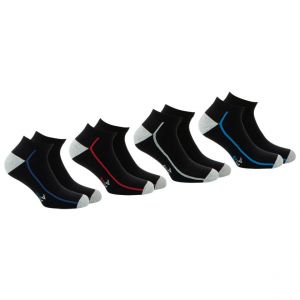 Athena Lot de 4 paires de chaussettes de sport courtes - Noir