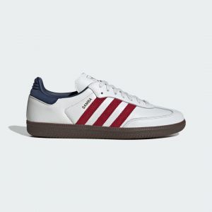 Adidas Original Samba Og - Blanc/rouge/bleu - Terrain Futsal (Ic), pointure 40 - ['Blanc'] - Taille 40