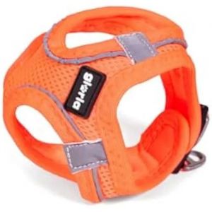 Gloria Harnais Pour Chien - Trek Star - Taille M - Couleur Orange - Dimensions 32,8-35,4 Cm, 45-47 Cm