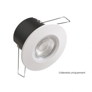 SOLUM - Collerette Ronde Blanc pour TWO & CANIS - B104W