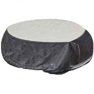 Hespéride - Housse de protection pour table ronde HAMBO - 200 x 200 x 80 cm - Gris - Hambo