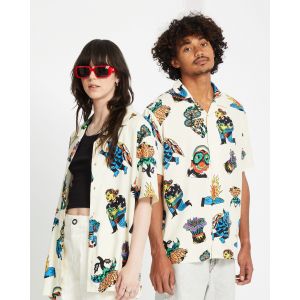 Volcom Chemise Bob Mollema - LIGHT BEIGE - Taille S