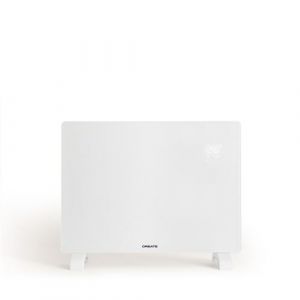 WARM CRYSTAL 1500W - Convecteur &eacute;lectrique en verre Wifi - Blanc