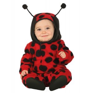 Image de Fiesta guirca Déguisement combinaison avec capuche coccinelle bébé - Couleur Rouge - Taille 18 - 24 mois