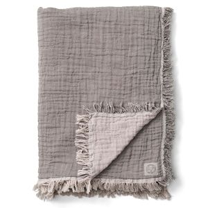 &tradition Plaid en laine Collect SC33 260x260 cm Cloud & Slate (beige-gris)
