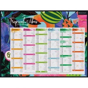 CBG Calendrier - 32 x 42 cm - 7 mois par face - théme exotique