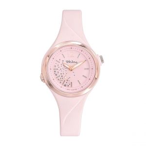 Tekday Montre fille - 654940 Bracelet Résine Rose