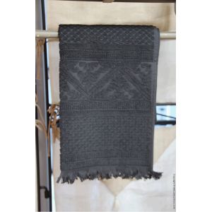 Vivaraise Zoe - Serviette de toilette 100% coton tissage jacquard (50 x 100 cm)