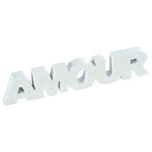 Image de Mot en bois pailleté "Amour"