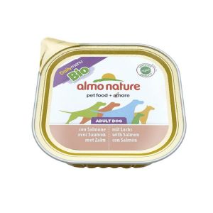 Almo Nature Nature Chien Adult Bio Organic Maintenance Saumon - Barquette, 300 g