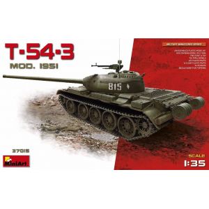 Image de Mini Art Maquette Modèle soviétique T-54-3 1951- 1/35 - Maquette mili