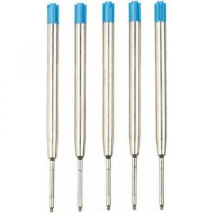 Pearl 5 recharges pour stylo bille bleu, épaisseur B