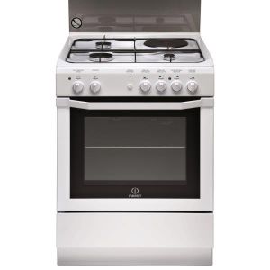 Image de Indesit I6M6CAG - Cuisinière mixte 3 brûleurs gaz avec four électrique