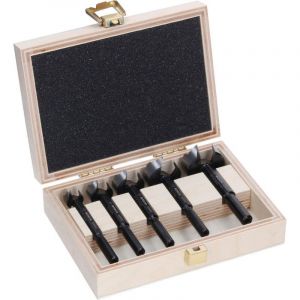 Bosch 5x Coffret de forets à bois Forstner EXPERT (pour Bois résineux, Bois dur, Ø 15-35 mm, Professional Accessoire Perceuse)