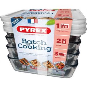 Pyrex SET BATCH COOK 4x 1,5L COOK&FREEZE