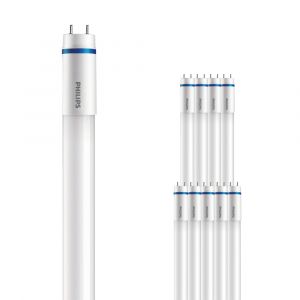 Philips Lot 10x LEDtube T8 MASTER (EM Mains) High Output 8W 1000lm - 830 Blanc Chaud | 60cm - Équivalent 18W