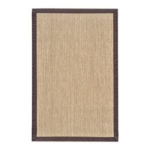 Tapis vinyle Deblon avec bords - Tapis PVC antid&eacute;rapant et r&eacute;sistant,pour le salon, la cuisine... Beige 80 x 150cm
