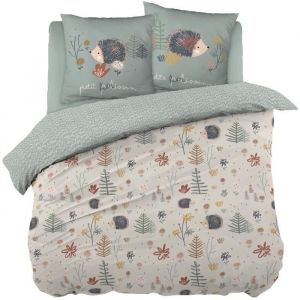 1001kdo - Housse de couette + taies 220 x 240 cm Polisson le herisson