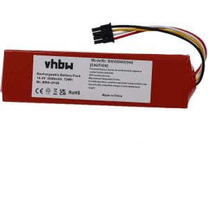 Vhbw Batterie compatible avec Xiaomi Roborock S7 S70 S752-00 Tanos-S, S8 Max Ultra, S8 robot électroménager (5000mAh, 14,4V, Li-ion)