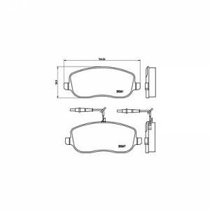 Brembo 4 plaquettes de frein P23090