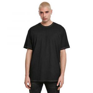 Urban classics T-shirt Manche Courte Col Rond Heavy Oversized Contrast Stitch M Black / Electric Lime