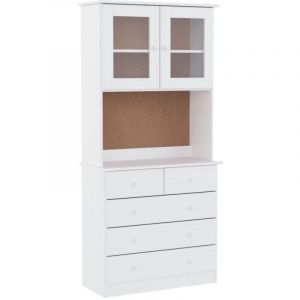 VidaXL Buffet ALTA blanc 77x35x165 cm bois massif de pin