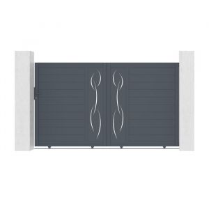 Portail coulissant électrique life 300x180cm + Motorisation tanker C600
