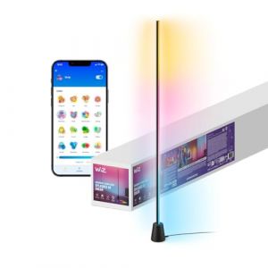 WIZ Lampadaire Gradient, Affichage multicolore RGBIC, Installation facile et design élégant, Connexion Wi-Fi, Contrôle par l'application ou par la voix, Compatible Google Home, Alexa et HomeKit
