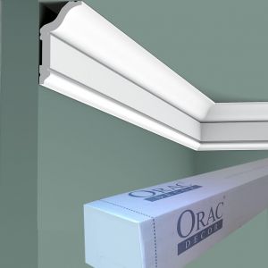 Orac Decor CX141 Corniche plafond - 5,9x3,1x200cm (h x p x L) - moulure décorative polymère Carton complet