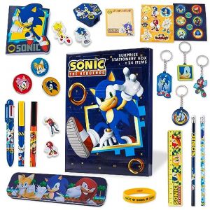 Calendrier de lAvent - SONIC THE HEDGEHOG - 2024 - 24 Surprises - Papeterie - Jouets - Stickers