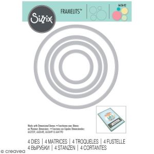 Sizzix Set de matrices Framelits - Cercles - 4 pcs