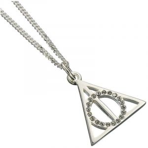 Collier de Harry Potter - Les Reliques De La Mort - pour Femme - couleur argent