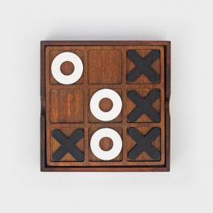 Suck uk Mini jeu Tic Tac Toe en bois Iron & Glory