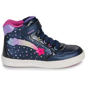 Geox Baskets montantes enfant J SKYLIN GIRL Marine - Taille 28,29,30,31,32,33,34,35