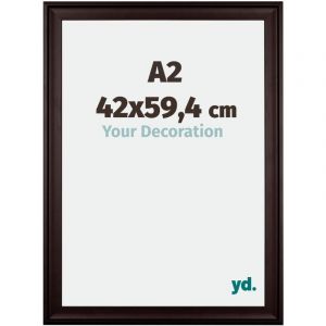 Your Decoration - A2 42x59,4 cm - Cadres en Bois avec Verre Plexiglas - Anti-Reflet - Excellente Qualité - Brun - Cadre Decoration Murale - Birmingham,