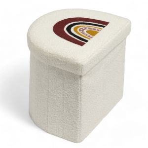 Pouf coffre de rangement enfant 30x30x36 cm