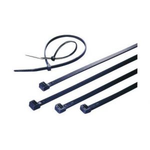 Tru Components Serre-c&acirc;bles 120 mm x 2.50 mm noir TC-CVR120SW203 1592886 crantage int&eacute;rieur 100 pi&egrave;ce