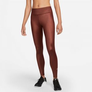 Nike Legging Dri Fit One Mid-rise Shine L Bronze Eclipse / White